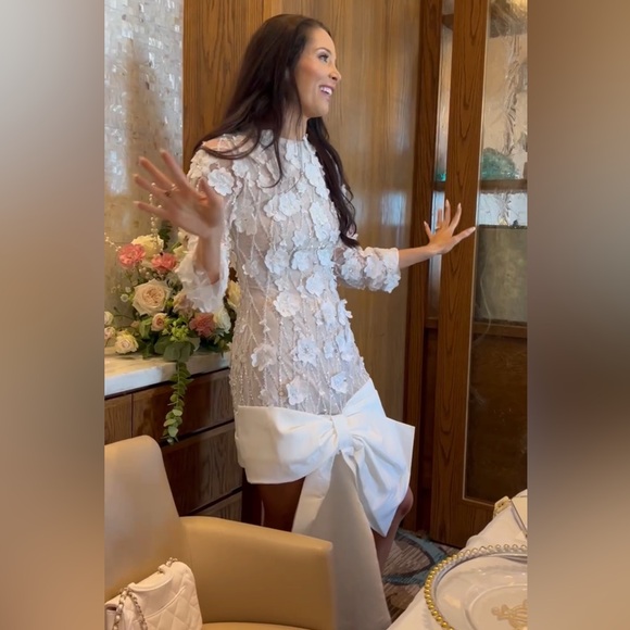 Rachel Gilbert London Bow Mini Dress - Picture 6 of 6